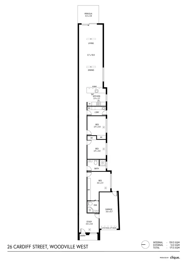 Floorplan of Homely house listing, 26 and 26a Cardiff Street, Woodville West SA 5011