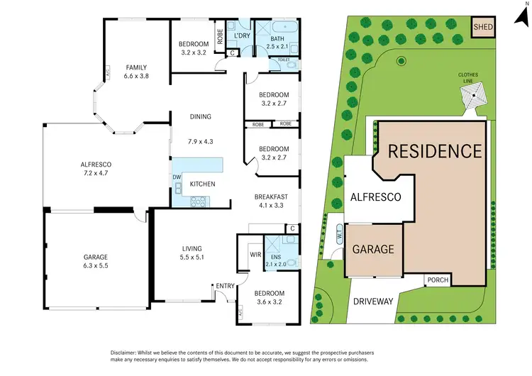 Floorplan of Homely house listing, 76 Quail Way, Rowville VIC 3178