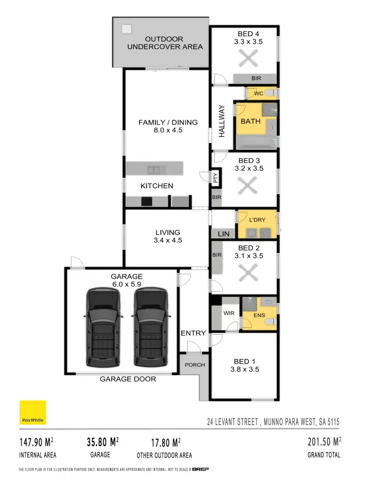 Floorplan of Homely house listing, 24 Levant Street, Munno Para West SA 5115