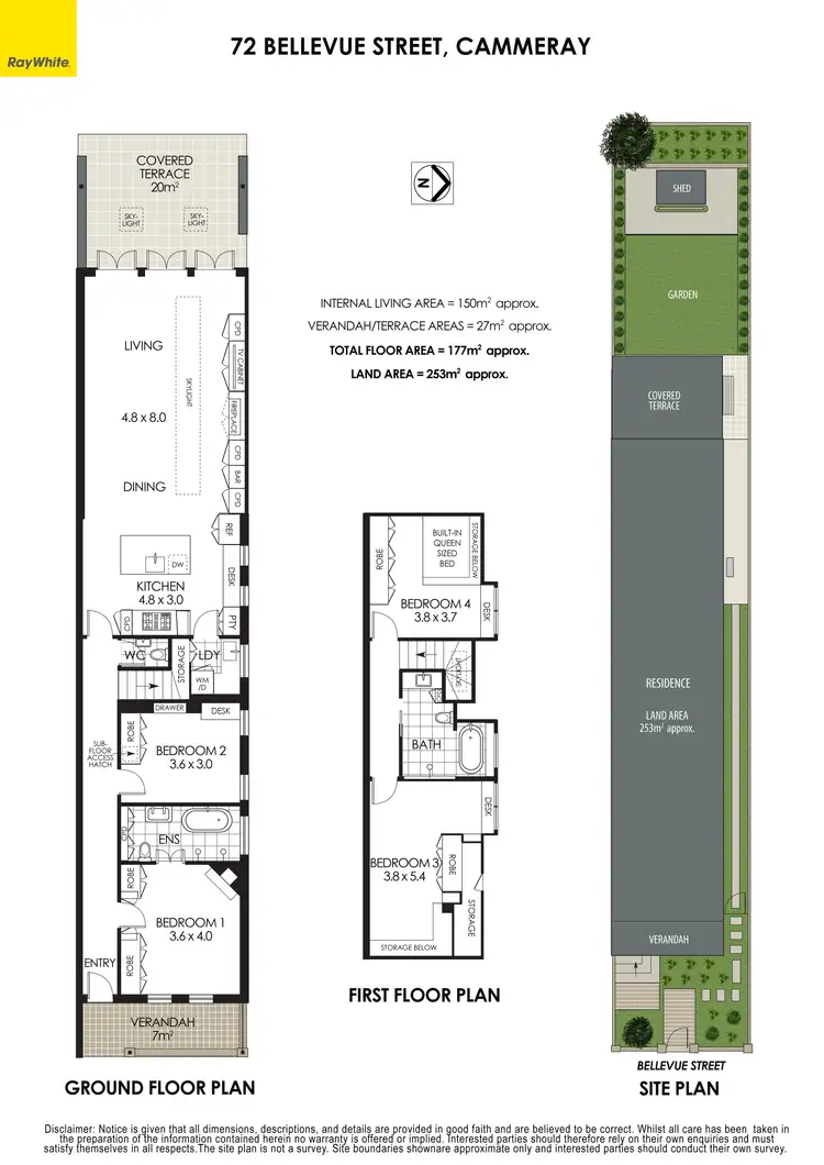 Floorplan of Homely house listing, 72 Bellevue Street, Cammeray NSW 2062