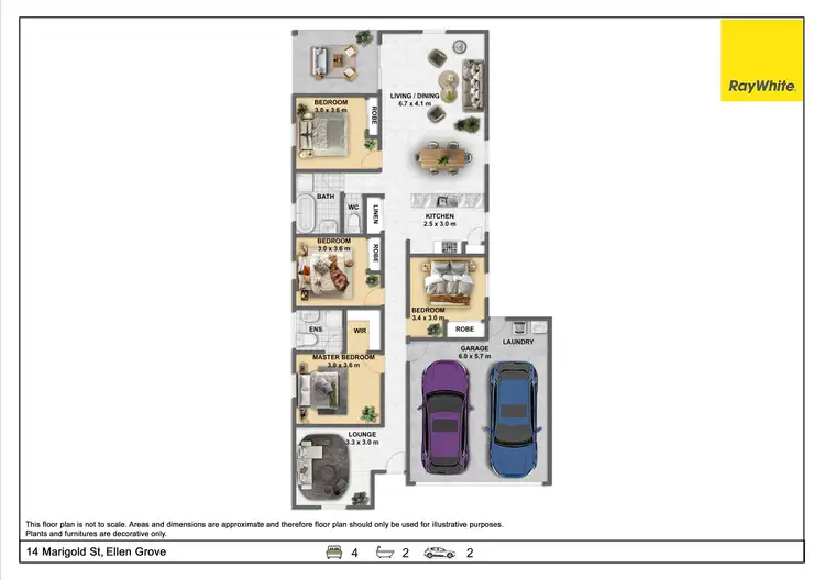 Floorplan of Homely house listing, 14 Marigold Street, Ellen Grove QLD 4078