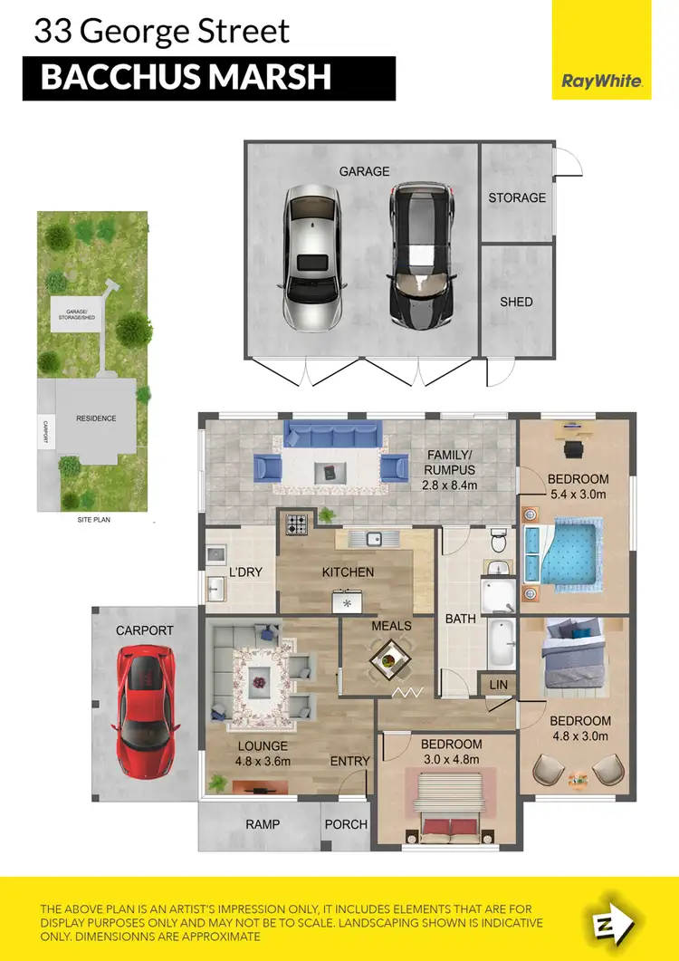 Floorplan of Homely house listing, 33 George Street, Bacchus Marsh VIC 3340