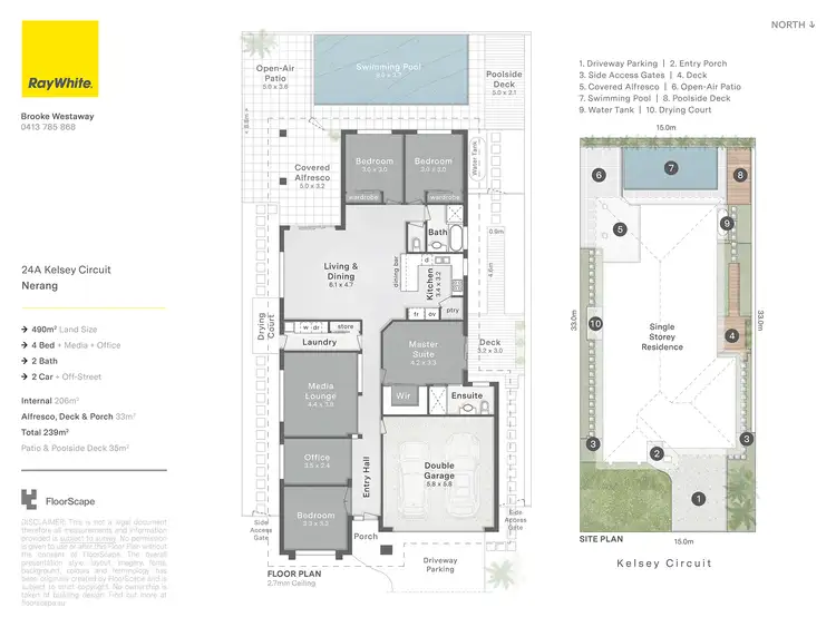 Floorplan of Homely house listing, 24A Kelsey Circuit, Nerang QLD 4211