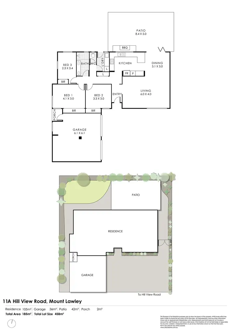 Floorplan of Homely house listing, 11 Hill View Road, Mount Lawley WA 6050