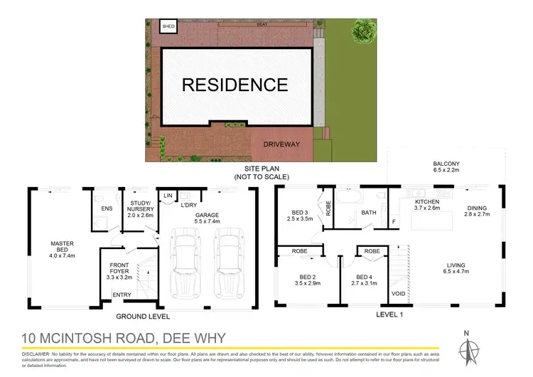 Floorplan of Homely house listing, 10 McIntosh Road, Dee Why NSW 2099