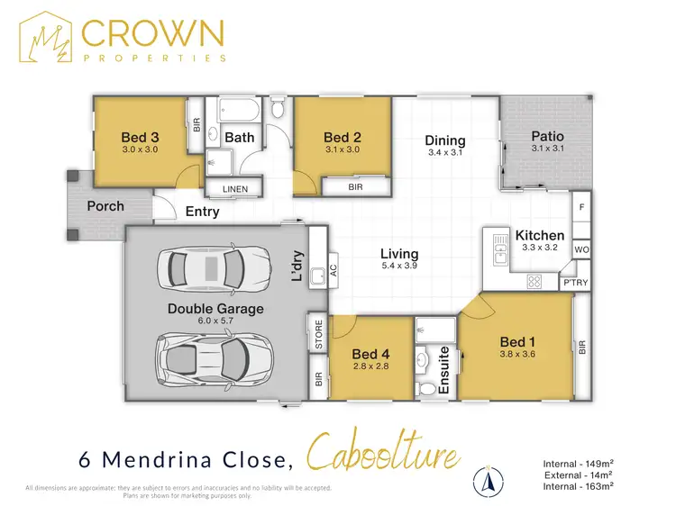 Floorplan of Homely house listing, 6 Mendrina Close, Caboolture QLD 4510