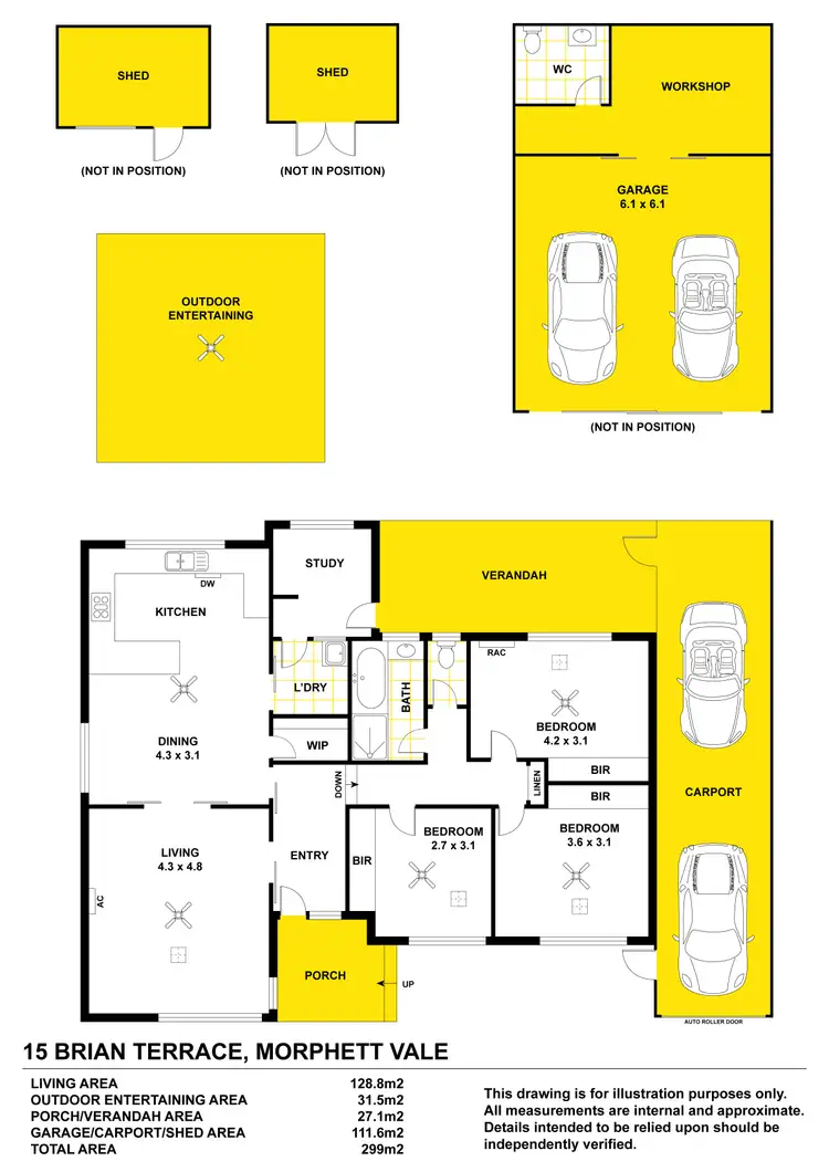 Floorplan of Homely house listing, 15 Brian Terrace, Morphett Vale SA 5162