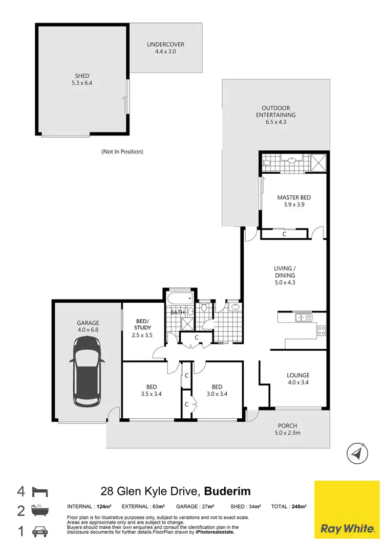 Floorplan of Homely house listing, 28 Glen Kyle Drive, Buderim QLD 4556
