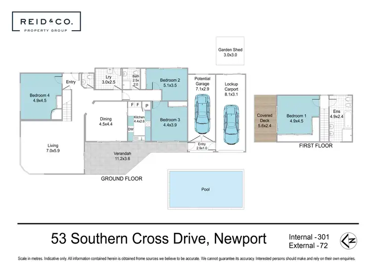 Floorplan of Homely house listing, 53 Southern Cross Drive, Newport QLD 4020