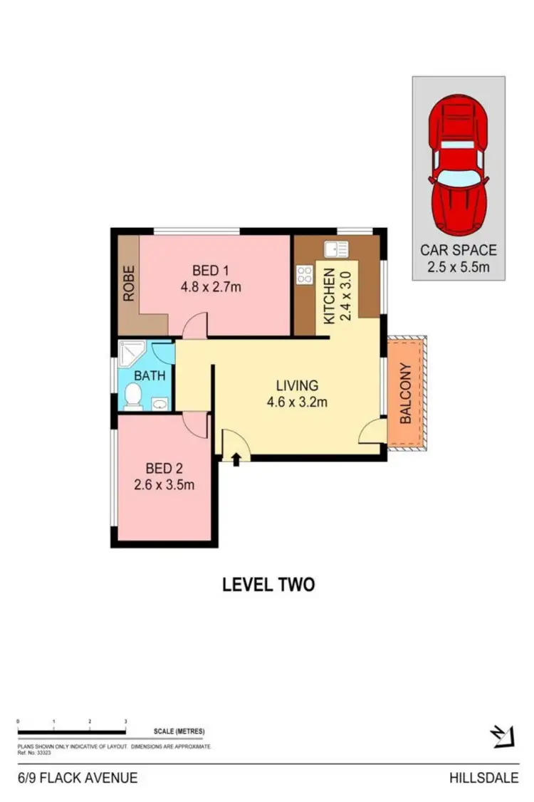 Floorplan of Homely unit listing, 6/9 Flack Avenue, Hillsdale NSW 2036