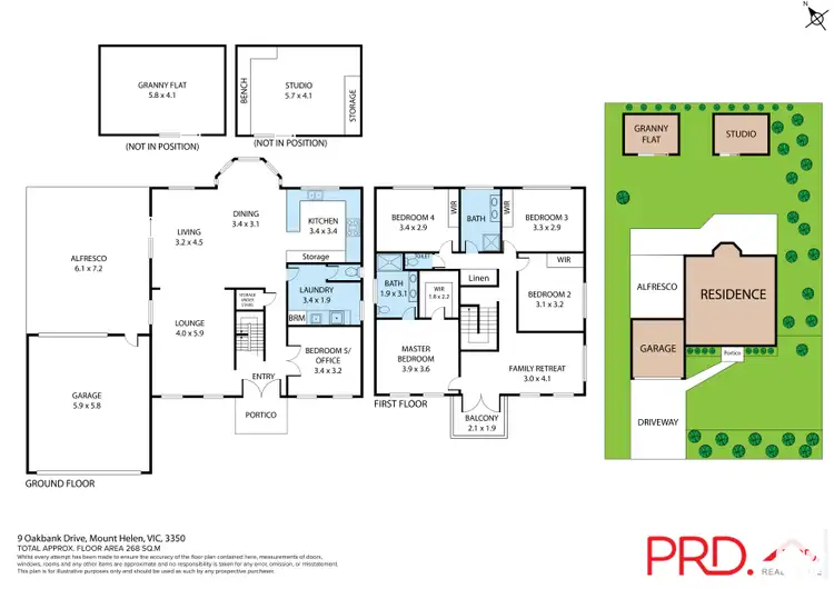 Floorplan of Homely house listing, 9 Oakbank Drive, Mount Helen VIC 3350