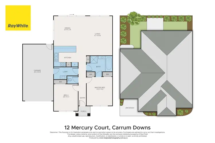 Floorplan of Homely unit listing, 12 Mercury Court, Carrum Downs VIC 3201
