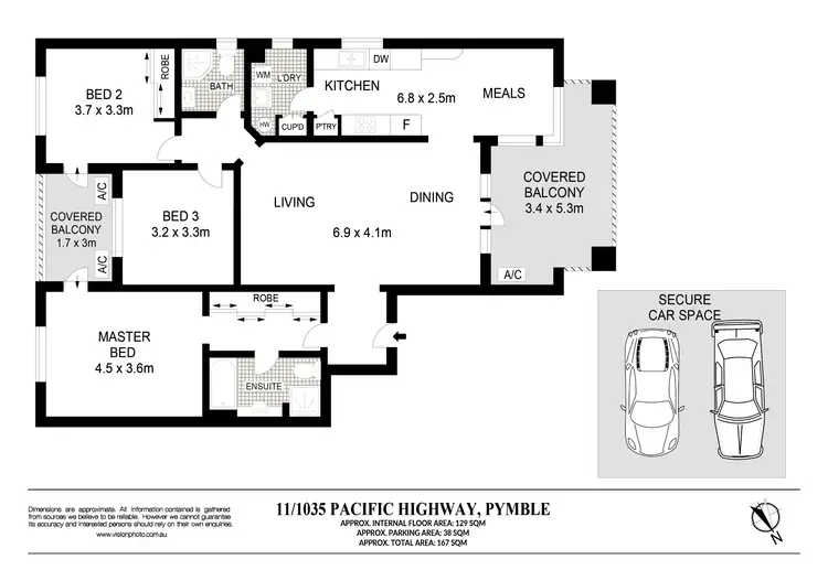 Floorplan of Homely apartment listing, 11/1035 Pacific Highway, Pymble NSW 2073