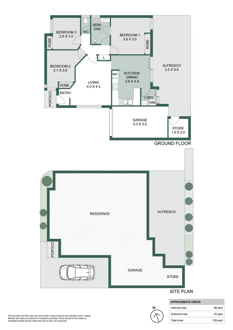Floorplan of Homely villa listing, 25B Barker Avenue, Balcatta WA 6021