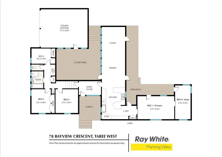 Floorplan of Homely house listing, 78 Bayview Crescent, Taree NSW 2430