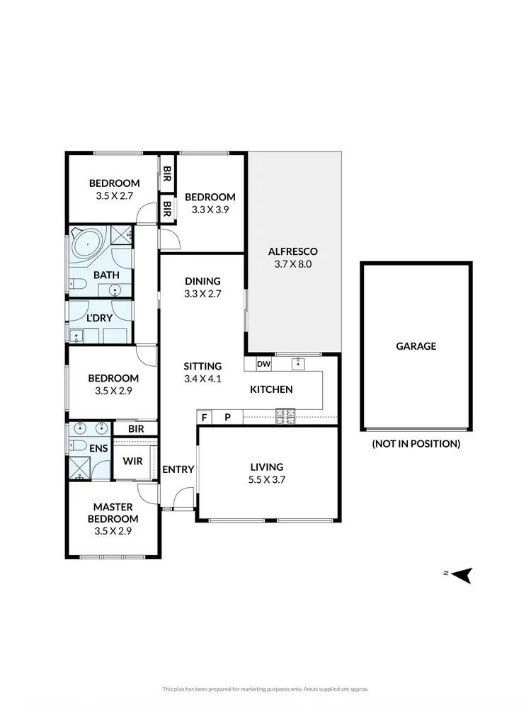 Floorplan of Homely house listing, 2 Ventnor Place, Keilor Downs VIC 3038