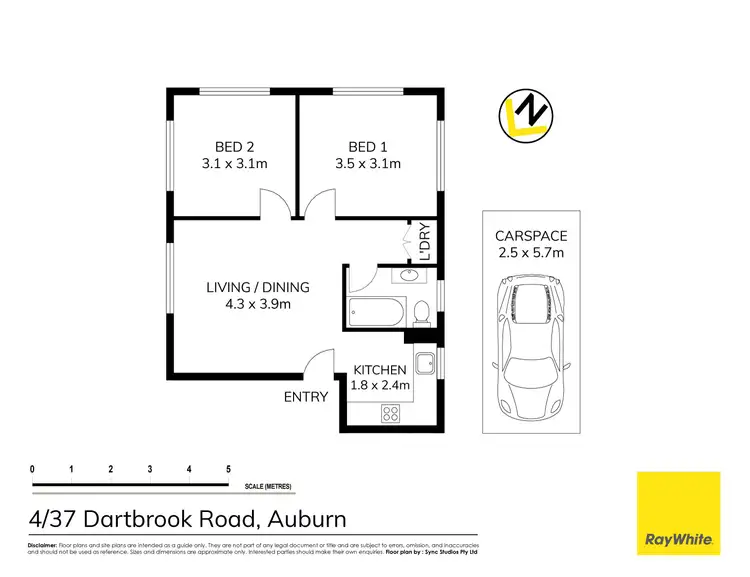 Floorplan of Homely apartment listing, 4/37 Dartbrook Road, Auburn NSW 2144