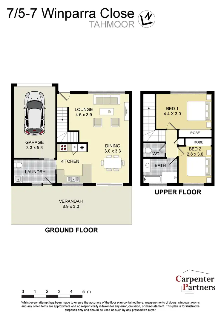 Floorplan of Homely townhouse listing, 7/5-7 Winpara Close, Tahmoor NSW 2573