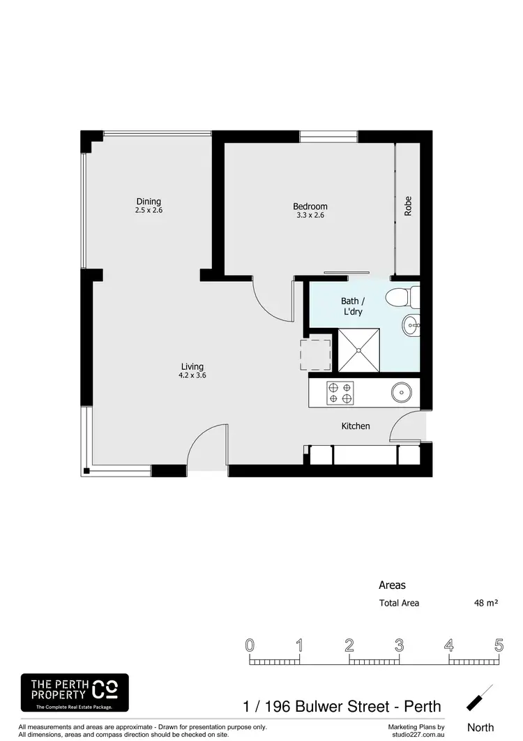 Floorplan of Homely apartment listing, 1/196 Bulwer Street, Perth WA 6000