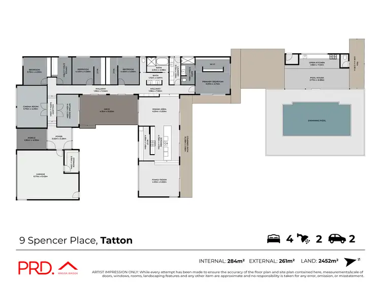 Floorplan of Homely house listing, 9 Spencer Place, Tatton NSW 2650