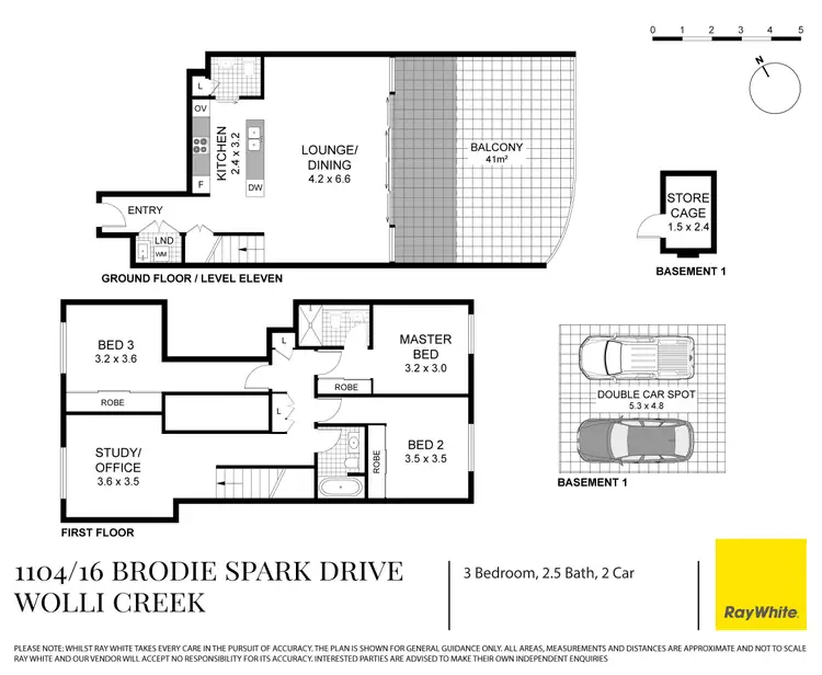 Floorplan of Homely apartment listing, 1104/16 Brodie Spark Drive, Wolli Creek NSW 2205