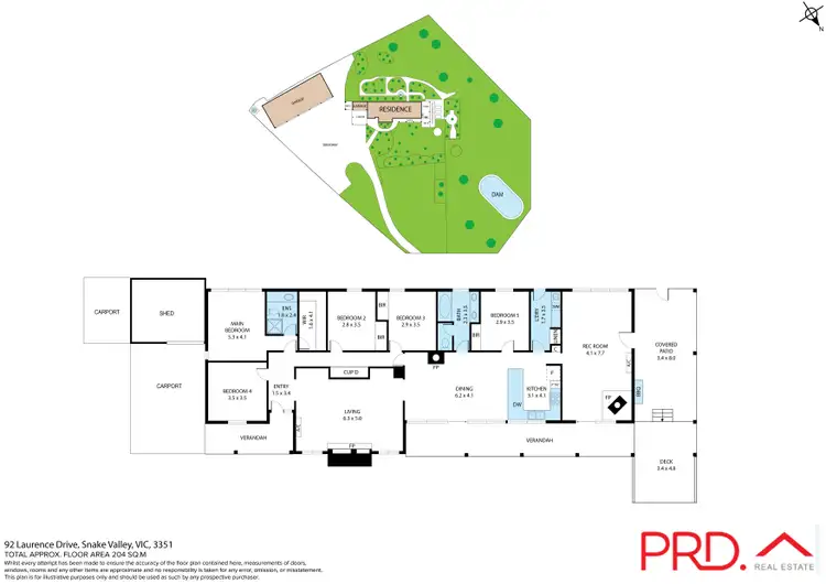 Floorplan of Homely house listing, 92 Laurence Drive, Snake Valley VIC 3351