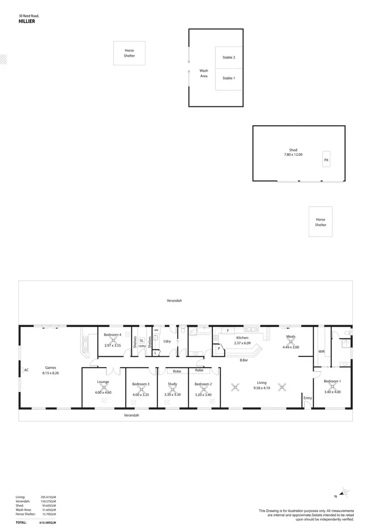 Floorplan of Homely house listing, 30 Reed Road, Hillier SA 5116