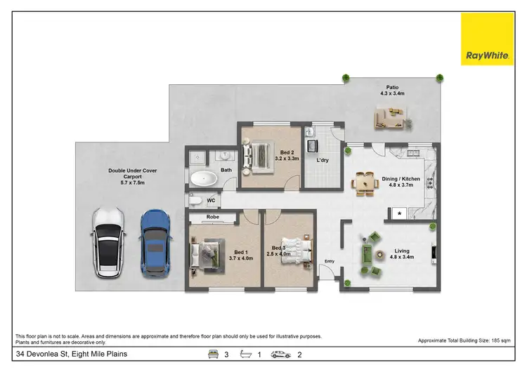 Floorplan of Homely house listing, 34 Devonlea Street, Eight Mile Plains QLD 4113