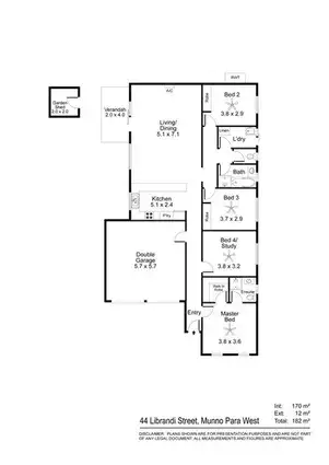 Floorplan of Homely house listing, 44 Librandi Street, Munno Para West SA 5115