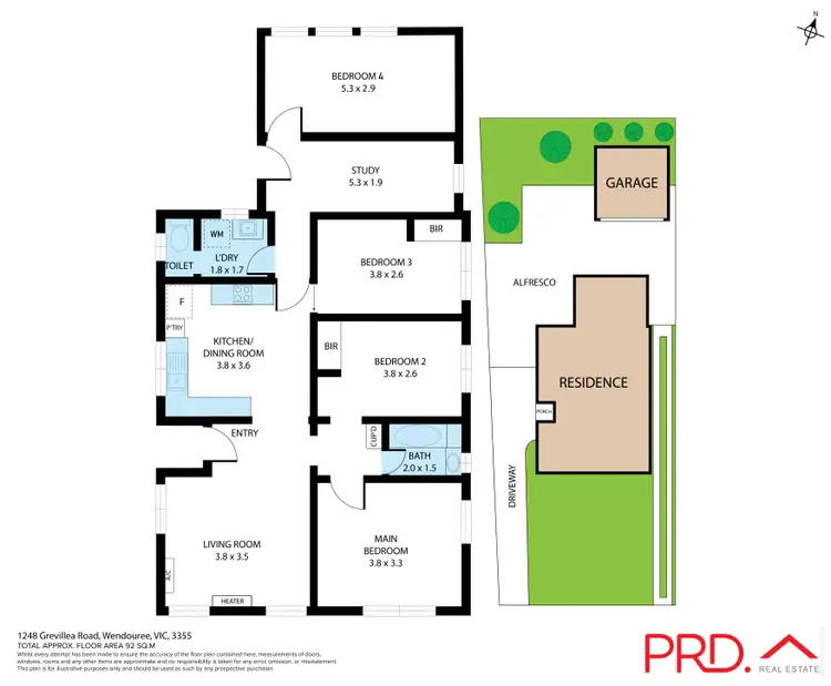 Floorplan of Homely house listing, 1248 Grevillea Road, Wendouree VIC 3355