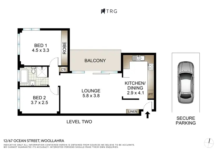 Floorplan of Homely apartment listing, 12/67 Ocean Street, Woollahra NSW 2025