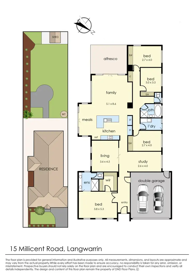 Floorplan of Homely house listing, 15 Millicent Road, Langwarrin VIC 3910