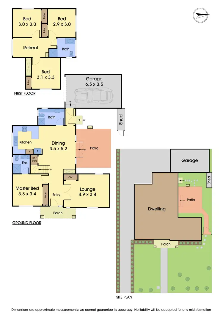 Floorplan of Homely townhouse listing, 1/3 Koonawarra Street, Clayton VIC 3168
