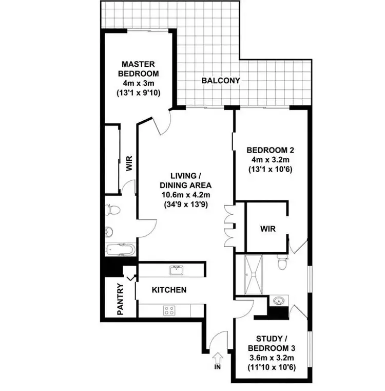 Floorplan of Homely apartment listing, 14/37 Duncan Street, West End QLD 4101