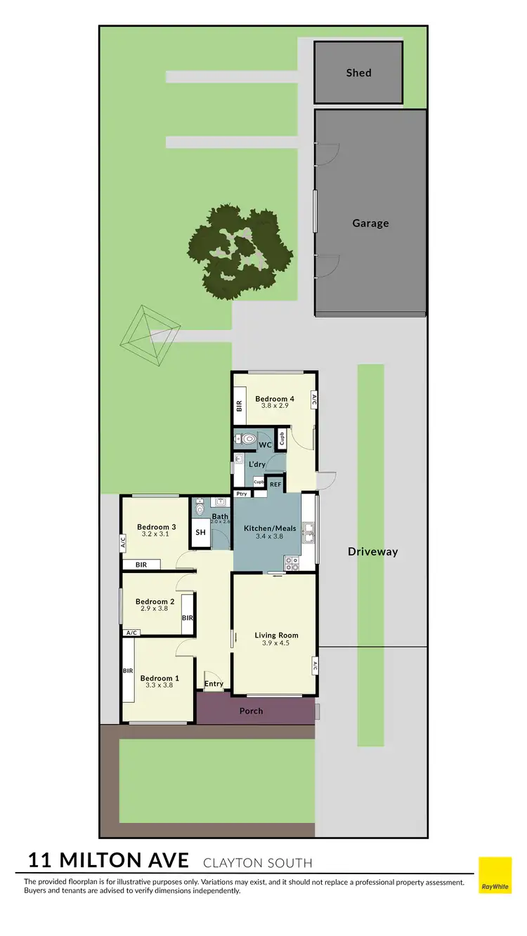 Floorplan of Homely house listing, 11 Milton Avenue, Clayton South VIC 3169