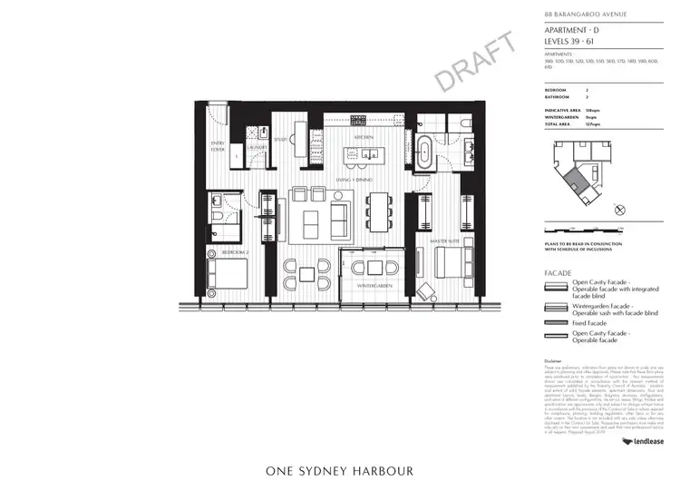 Floorplan of Homely apartment listing, 51d/88 Barangaroo ave, Barangaroo NSW 2000