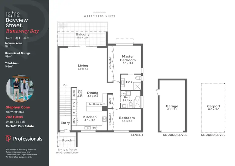 Floorplan of Homely apartment listing, 12/112 Bayview Street, Runaway Bay QLD 4216