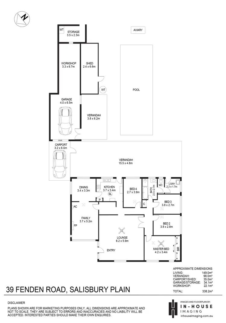 Floorplan of Homely house listing, 39 Fenden Road, Salisbury Plain SA 5109