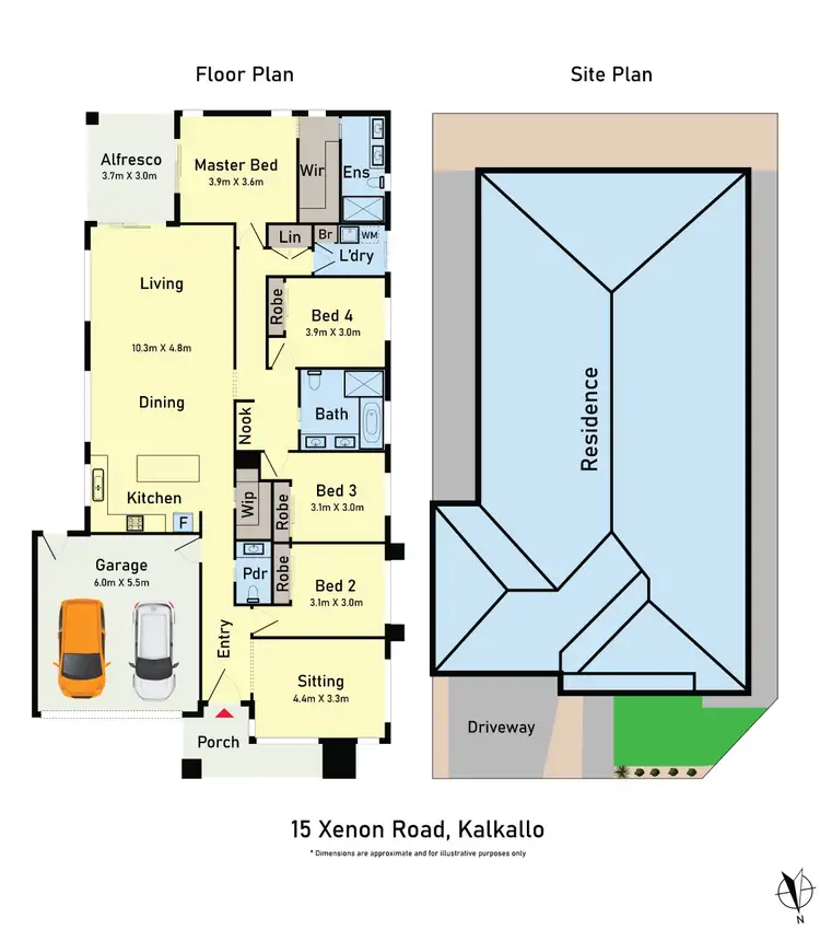 Floorplan of Homely house listing, 15 Xenon Road, Kalkallo VIC 3064