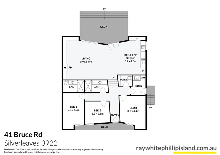 Floorplan of Homely house listing, 41 Bruce Road, Silverleaves VIC 3922