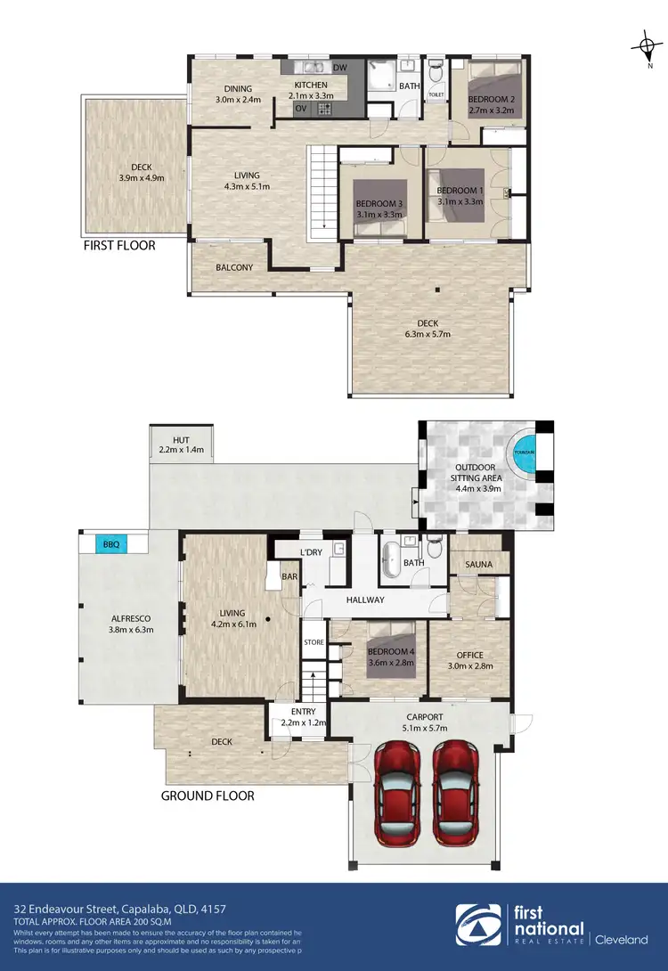 Floorplan of Homely house listing, 32 Endeavour Street, Capalaba QLD 4157