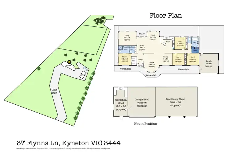 Floorplan of Homely rural property listing, 37 Flynns Lane, Kyneton VIC 3444
