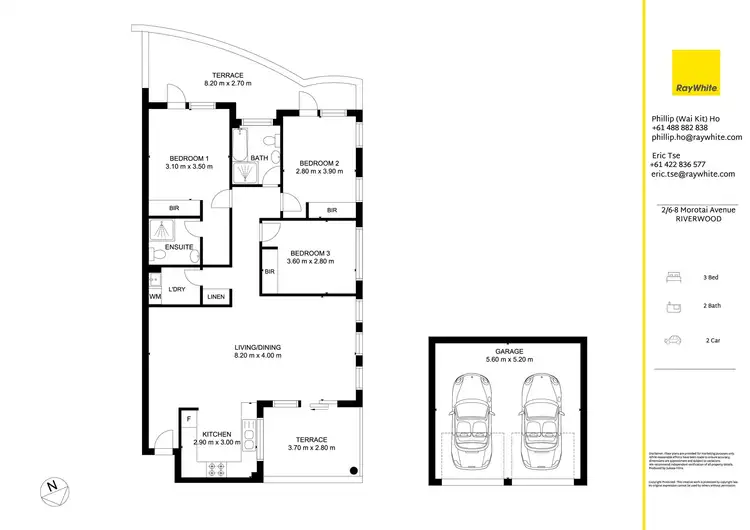 Floorplan of Homely house listing, 2/6-8 Morotai Avenue, Riverwood NSW 2210
