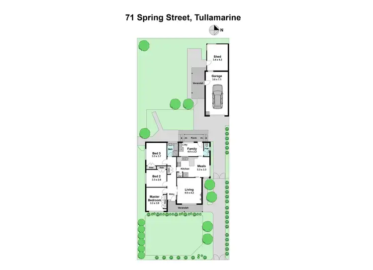 Floorplan of Homely house listing, 71 Spring Street, Tullamarine VIC 3043
