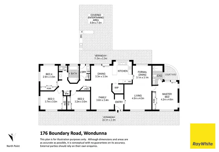 Floorplan of Homely house listing, 176 Boundary Road, Wondunna QLD 4655