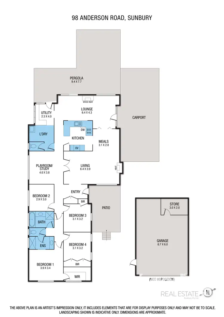 Floorplan of Homely house listing, 98 Anderson Road, Sunbury VIC 3429
