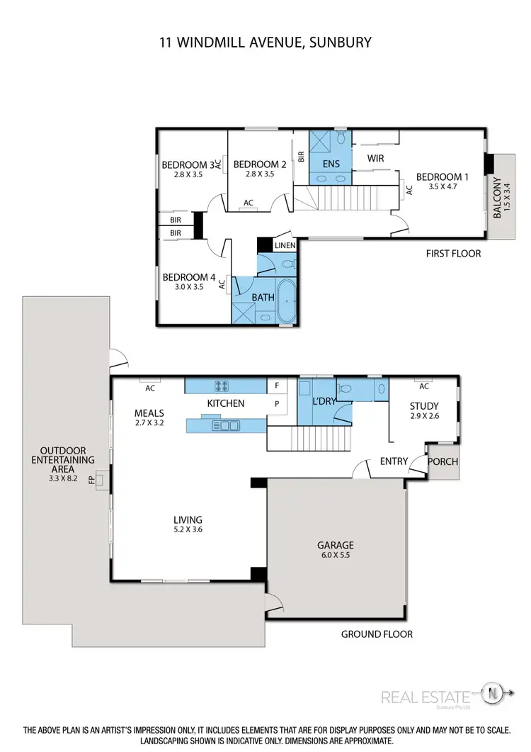 Floorplan of Homely house listing, 11 Windmill Avenue, Sunbury VIC 3429