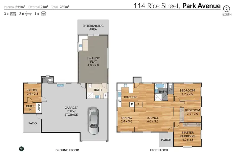 Floorplan of Homely house listing, 114 Rice Street, Park Avenue QLD 4701