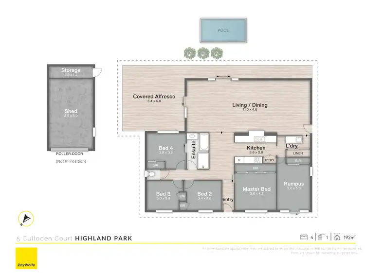 Floorplan of Homely house listing, 5 Culloden Court, Highland Park QLD 4211