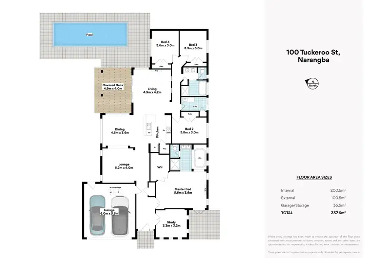 Floorplan of Homely house listing, 100 Tuckeroo Street, Narangba QLD 4504